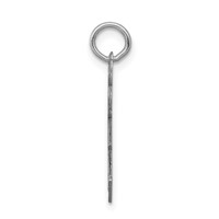 14K White Gold the Kids Small Floral Dress Girl Engravable Hugs Charm view 2