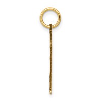 14K Yellow Gold the Kids Small Patches Boy Engravable Kiss Charm view 2