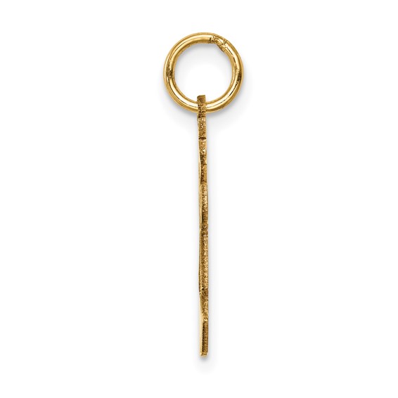 14k The Kids Small Floral Dress Girl Engravable Kiss Charm