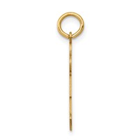 14K Yellow Gold the Kids Small Stars and Stripes Boy Engravable Hugs Charm view 2