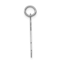 14K White Gold the Kids Small Patches Boy Engravable Love Charm view 2
