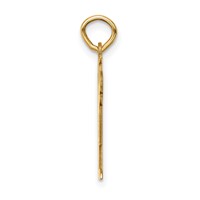 14K Yellow Gold the Kids Small Patches Boy Engravable Love Charm view 2