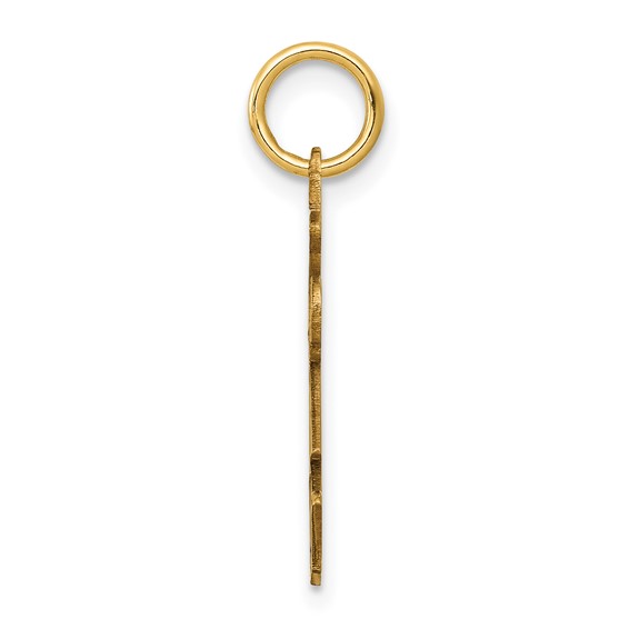 14k The Kids Small Stars and Stripes Girl Engravable Kiss Charm