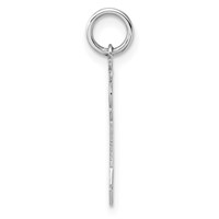 14K White Gold the Kids Small Heart Shirt Boy Engravable Joy Charm view 2