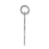 14K White Gold the Kids Small Heart Dress Girl Engravable Hugs Charm view 2