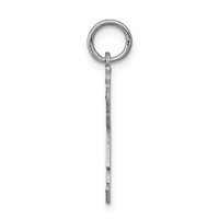 14K White Gold the Kids Small Heart Dress Girl Engravable Joy Charm view 2