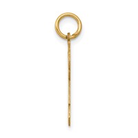 14K Yellow Gold the Kids Small Heart Dress Girl Engravable Joy Charm view 2