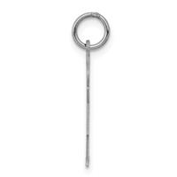 14K White Gold the Kids Small Heart Dress Girl Engravable Love Charm view 2