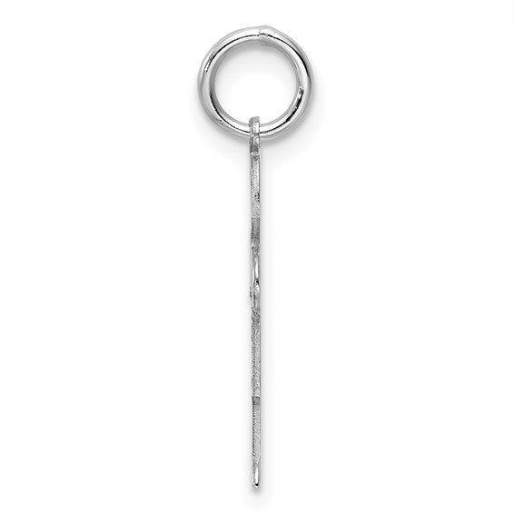 Sterling Silver Rhodium-plated Hugs Kid Charm