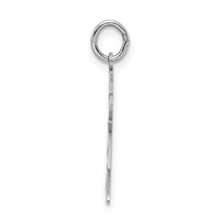 Sterling Silver Rhodium-plated Kiss Kid Charm view 2