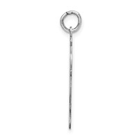 Sterling Silver Rhodium-plated Kiss Kid Charm view 2