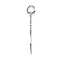 Sterling Silver Rhodium-plated Kiss Kid Charm view 2