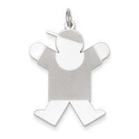 Sterling Silver Joy Kid Charm view 1