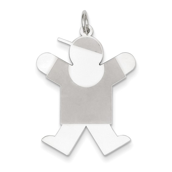 Sterling Silver Joy Kid Charm