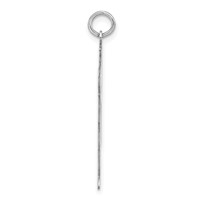 Sterling Silver Polished & Laser Design Love Boy Charm view 2