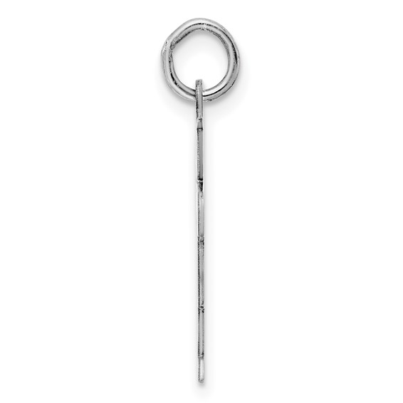 Sterling Silver Rhodium-plated Kid Charm