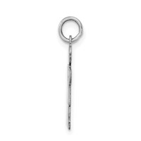 Sterling Silver Rhodium-plated Kid Charm view 2
