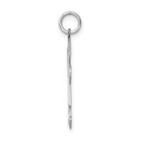 Sterling Silver Rhodium-plated Kid Charm view 2