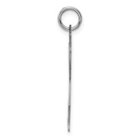 Sterling Silver Rhodium-plated Kid Charm view 2