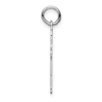 Sterling Silver Rhodium-plated Kid Charm view 2