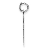 Sterling Silver Rhodium-plated Kid Charm view 2
