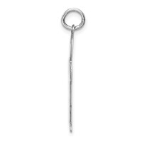 Sterling Silver Rhodium-plated Kid Charm view 2