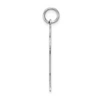 Sterling Silver Rhodium-plated Kid Charm view 2