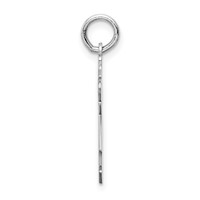 Sterling Silver Rhodium-plated Kid Charm view 2
