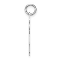 Sterling Silver Rhodium-plated Kid Charm view 2