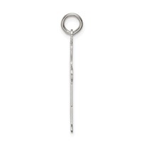 Sterling Silver Rhodium-plated Kid Charm view 2