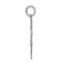 Sterling Silver Rhodium-plated Pocket Sized Cuddle Charm view 2