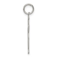 Sterling Silver Rhodium-plated Engravable Pee-Wee Boy Cuddles Charm view 2