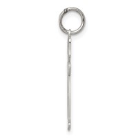 Sterling Silver Rhodium-plated Country Side Cuddle Charm view 2
