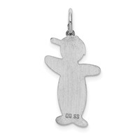 Sterling Silver Rhodium-plated Spunky Cuddle Charm view 3