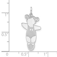 Sterling Silver Prima Ballerina Cuddle Charm view 3