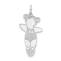 Sterling Silver Prima Ballerina Cuddle Charm view 1