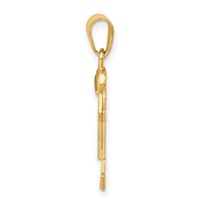 14K the Kids Solid Engravable Small Boy with Hat on Right Joy Charm view 2