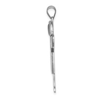 14K White Gold the Kids Large Boy Charm with Hat on Right Engravable Love view 2