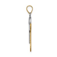 14K Two-tone the Kids Medium Boy Pendant with Hat on Right AA Diamond Joy view 2