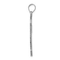 14K White Gold Passion Cross Pendant view 2