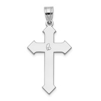 14K White Gold Passion Cross Pendant view 4