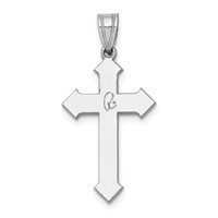 14K White Gold Passion Cross Pendant view 4