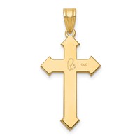 14K Yellow Gold Passion Cross Pendant view 4