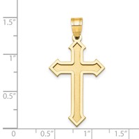 14K Yellow Gold Passion Cross Pendant view 3