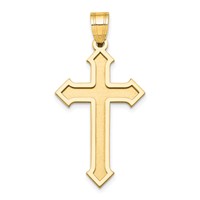 14K Yellow Gold Passion Cross Pendant view 1