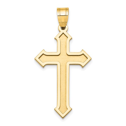 14K Yellow Gold Passion Cross Pendant