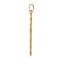 14K Two-tone Passion Cross Pendant view 2