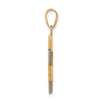 14K Two-Tone Star of David Pendant view 2