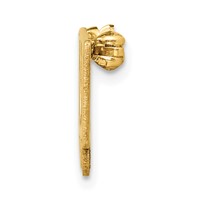 14K Yellow Gold Polished Cut-out Mom and Hearts Pin view 2
