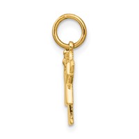 14K Yellow Gold the Kids Mini Girl Love Charm view 2